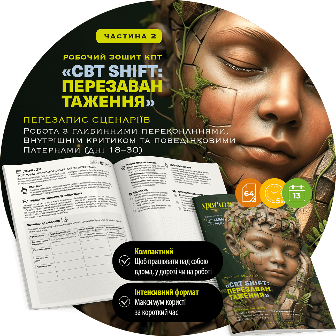 CBT SHIFT: КПТ-зошит і щоденник саморефлексії Частина 2. Перезапис сценаріїв