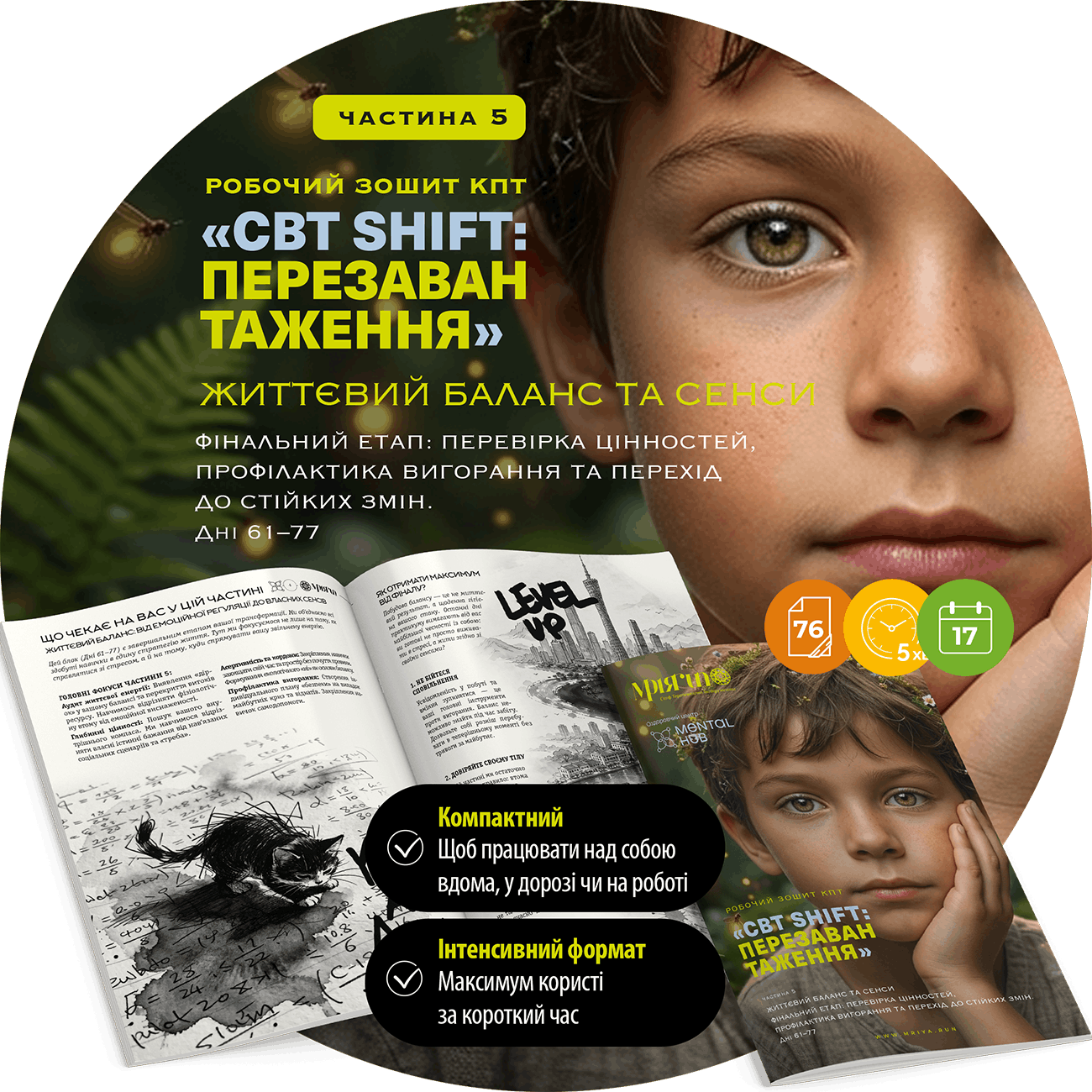 CBT SHIFT: КПТ-зошит і щоденник саморефлексії Частина 5. Життєвий баланс та сенси